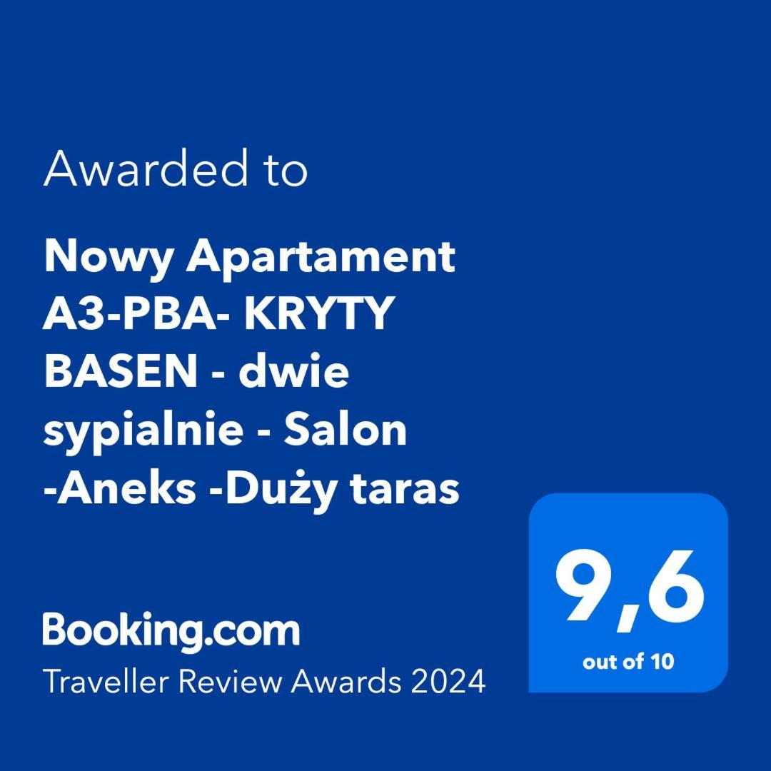 Nowy Apartament A3-Pba- Kryty Basen - Dwie Sypialnie - Salon -Aneks -Duzy Taras Поберово Екстериор снимка